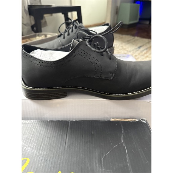 Jousen Milan Men's Black Dress Shoes Oxford Lace-Up Size 11.5 Worn Once - Picture 3 of 8